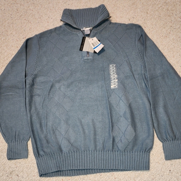 Geoffrey Beene Other - Geoffrey Beene Men's Gray Zip-Up Sweater